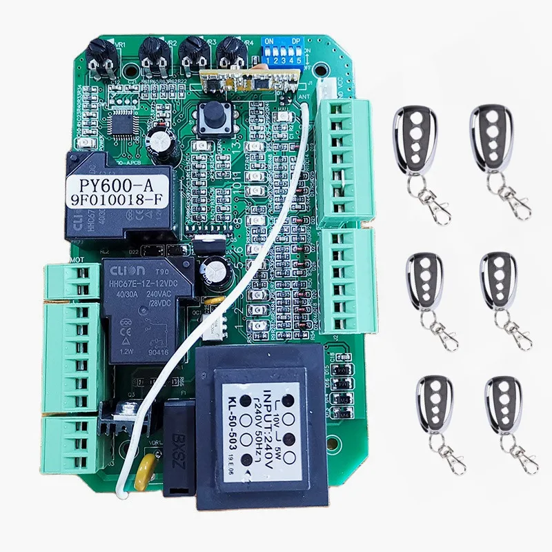 Sliding Gate Motor Universal Version Opener Motherboard Card Replaced Circuit Board 433.92Mhz Rolling Code Remote
