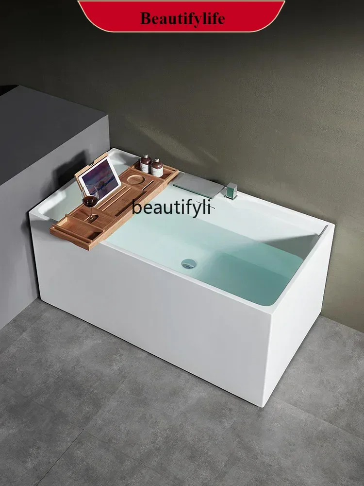 

FF5 SS Household acrylic bathtub Small apartment bath bathtub 1.2m square bubble tank7486