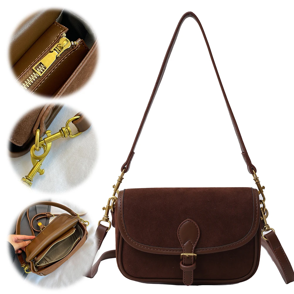 

Shoulder Bag for Women Crescent Underarm Bag Leather Messenger Purse Handbag for Work Travel