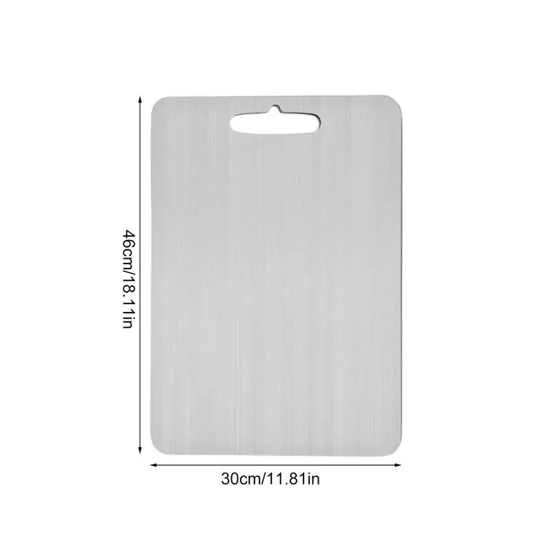 Placa de corte de titânio grosso duplo, 1.5mm, adequado para casa, cozinha, cozinhar, ao ar livre, camping, caminhadas, mochila