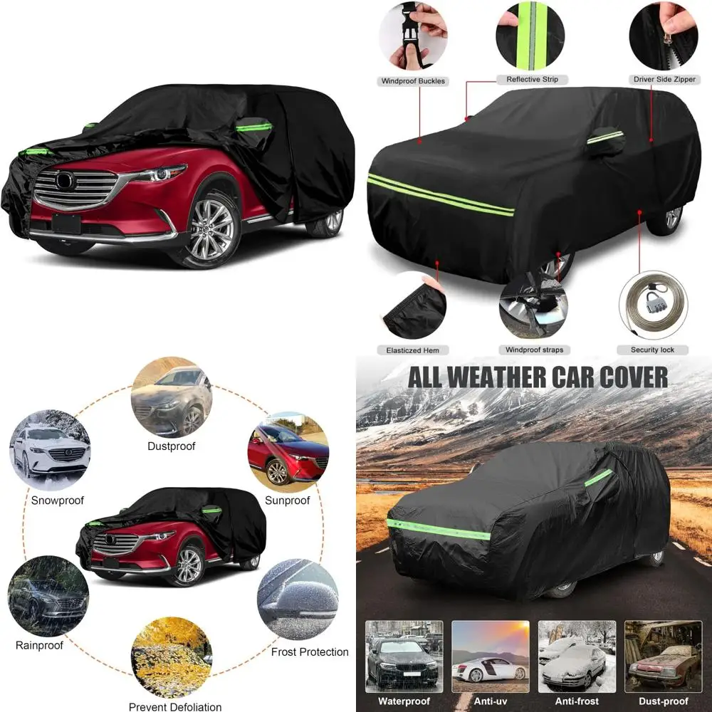 

Всепогодный автомобильный чехол на заказ для Mazda CX-9 2006-2024 годов с доступом к молнию и 6-слойной защитой