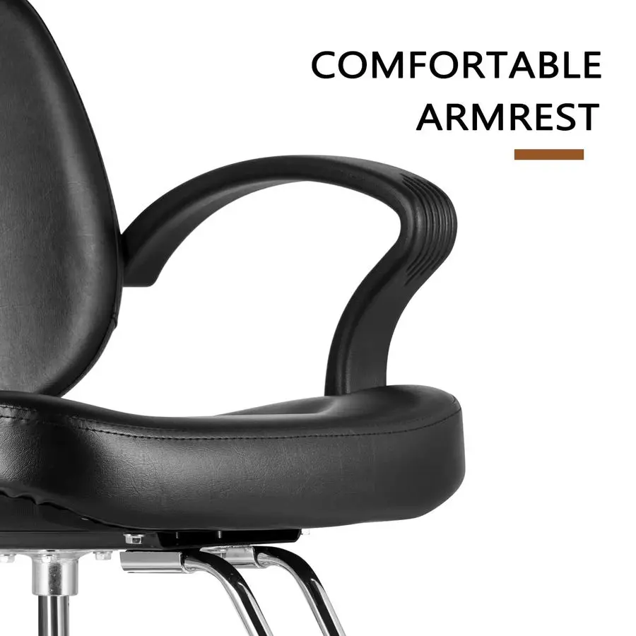 كرسي، كرسي صالون لمصفف الشعر، كرسي تصفيف دوار، مضخة هيدروليكية شديدة التحمل، قابلة للتعديل لصالونات التجميل والشامبو