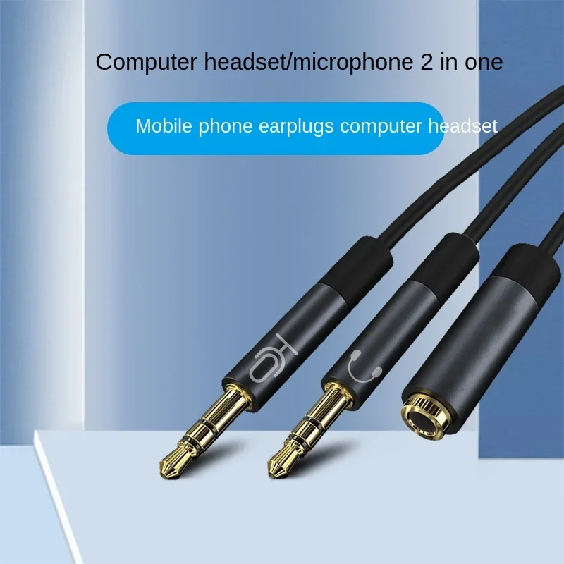 Headphone Komputer Konversi Kabel Headset Two-In-One Mobile Ponsel Audio Satu-Dua Adaptor