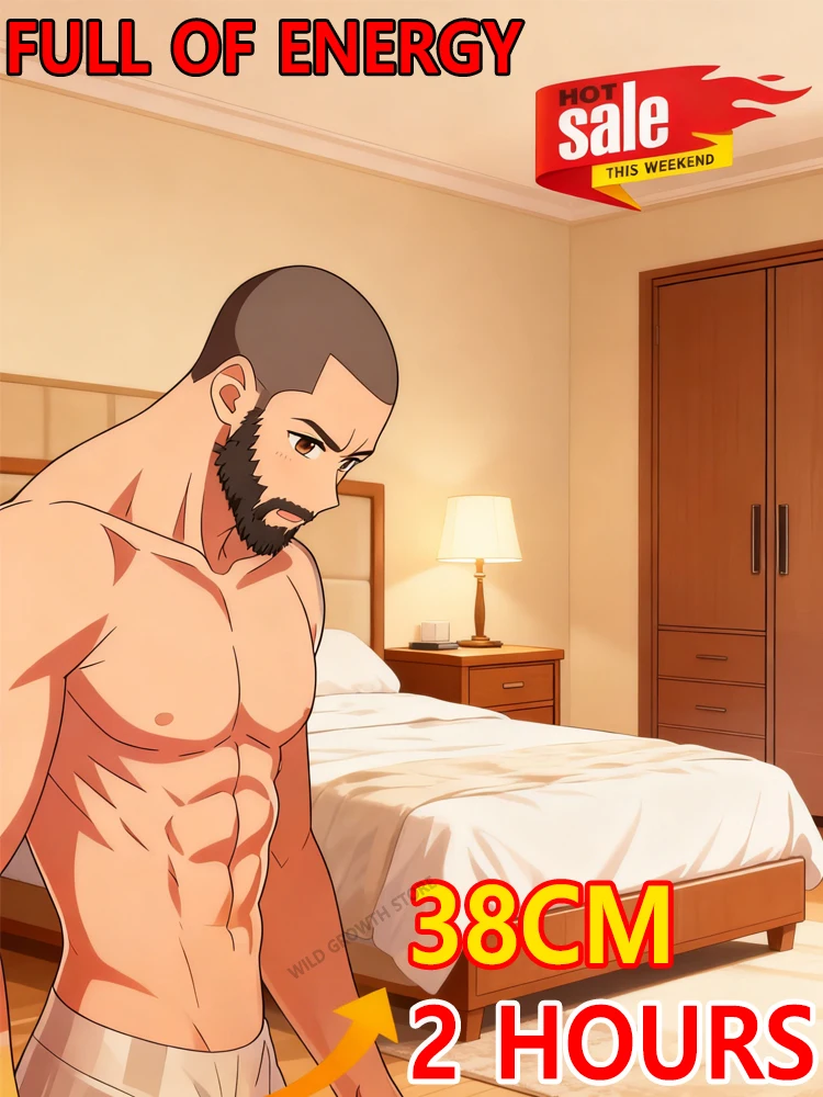 Upgraded penis enhancement spray, massage for permanent 38cm enlargement, convenient and safe.