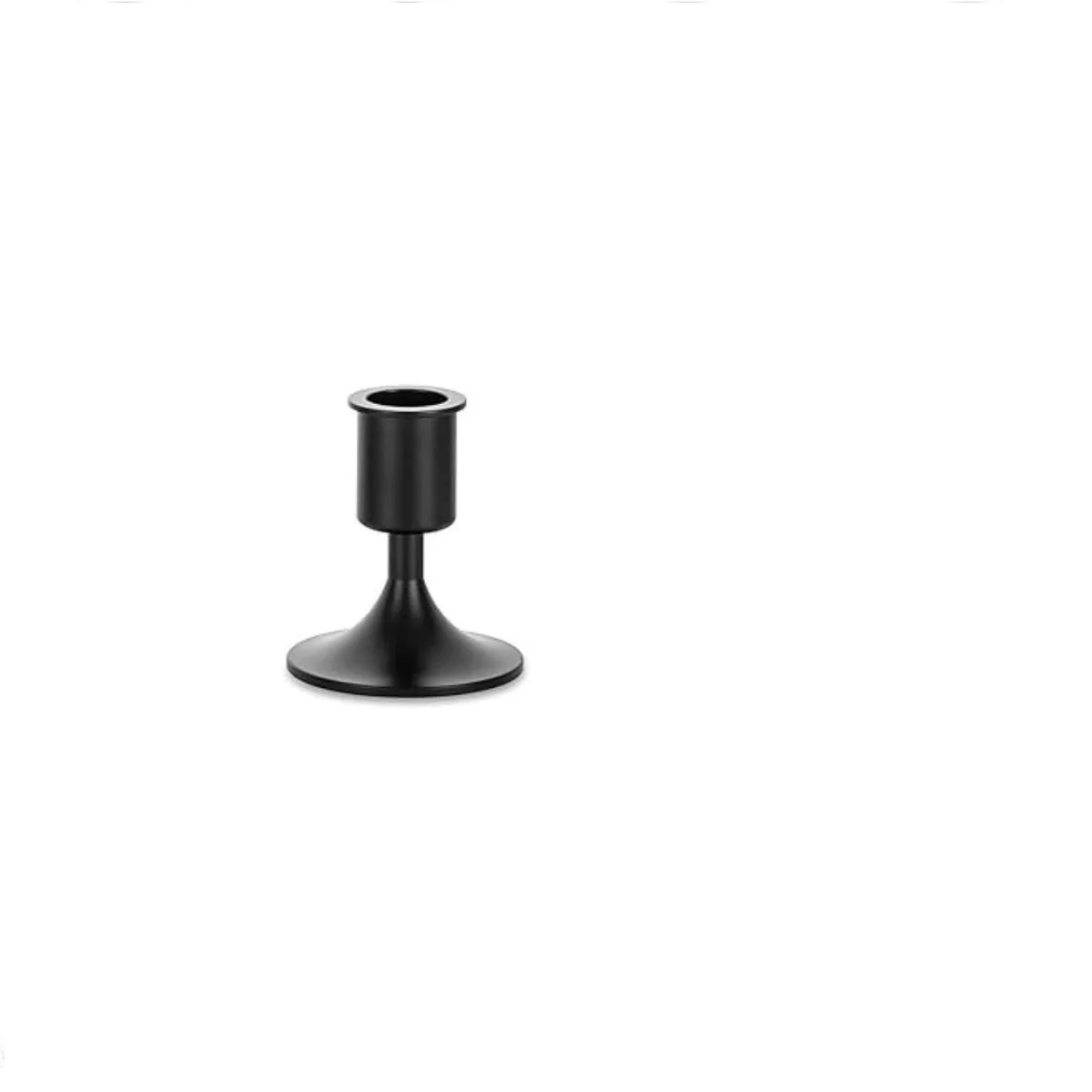 European Style Iron Candle Holder with Ornate Silhouette for Romantic Dinner Settings and Visual Content Creation