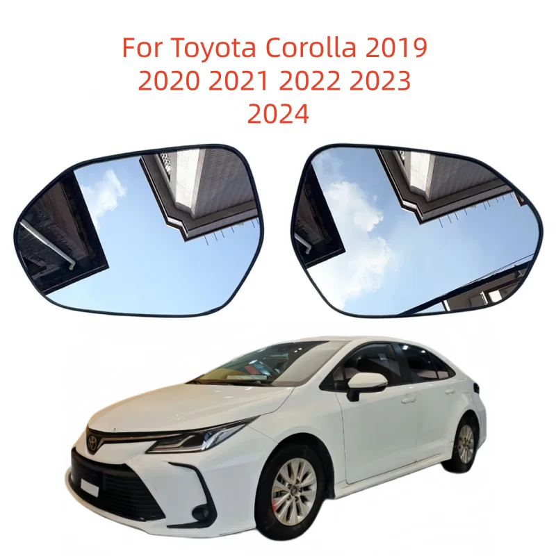For Toyota Corolla 2019 2020 2021 2022 2023 2024 rearview mirror, sideview mirror, left and right heating reflective mirror