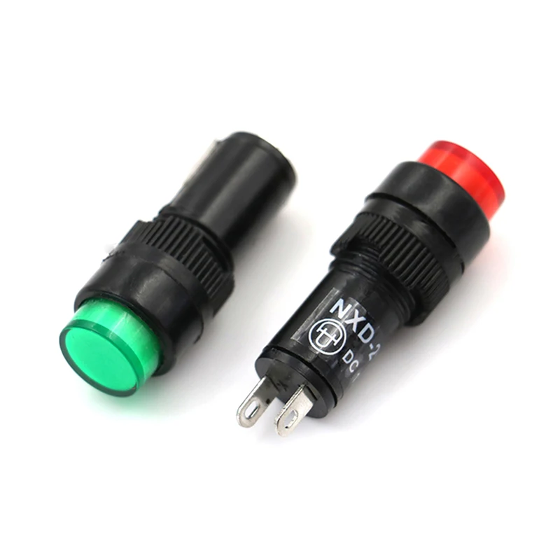 1PC 12/24/220V LED Pilot Panel Indicator Signal Warning Light Lamp AC/DC 10mm