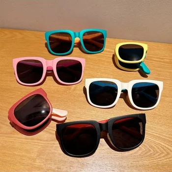 Kids Candy Color Folding Sunglasses 1