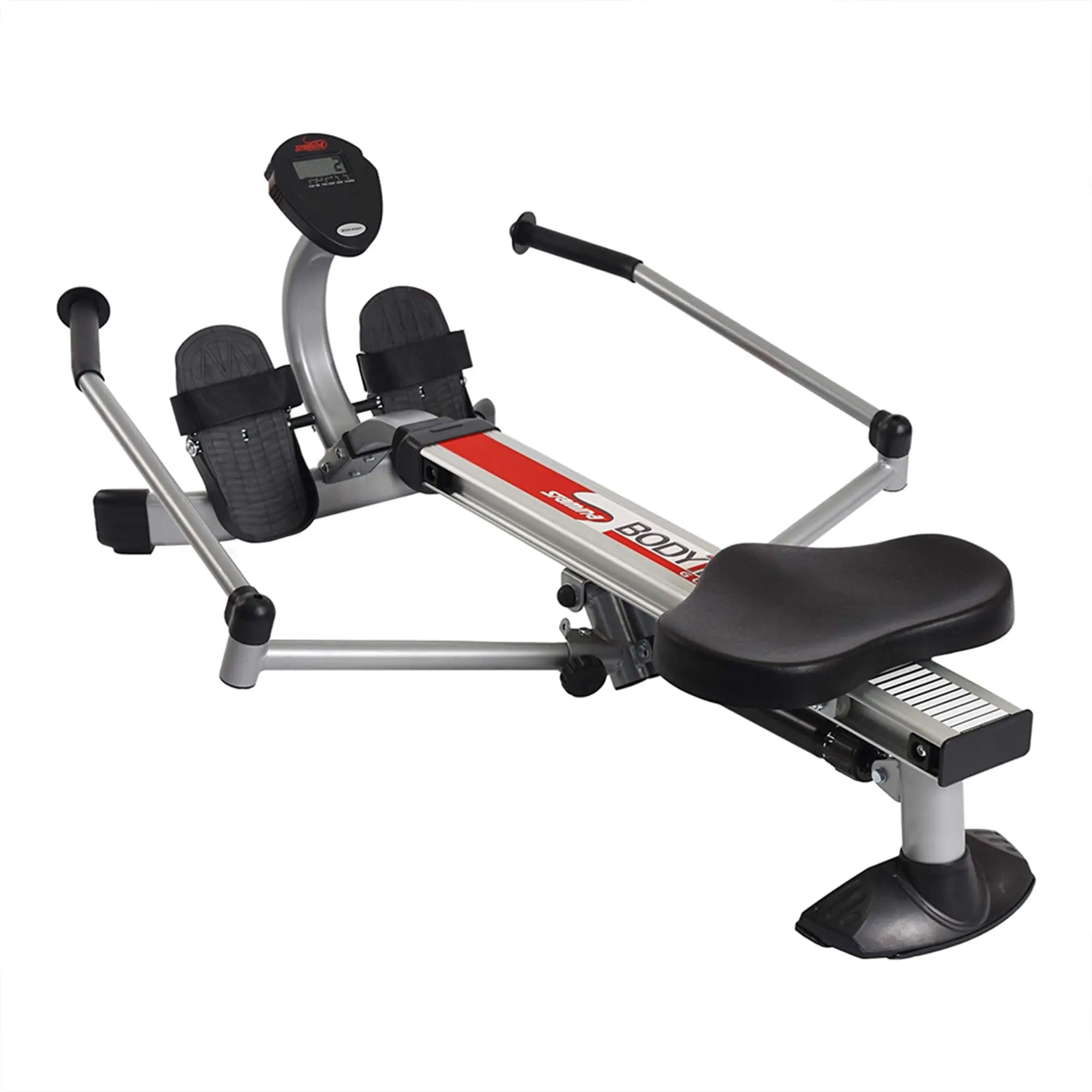 Hydraulic Rowing Machine, BodyTrac Glider with Cylinder Resistance, 250 Lbs - Home and Gym Exercise Equipment - Ideal