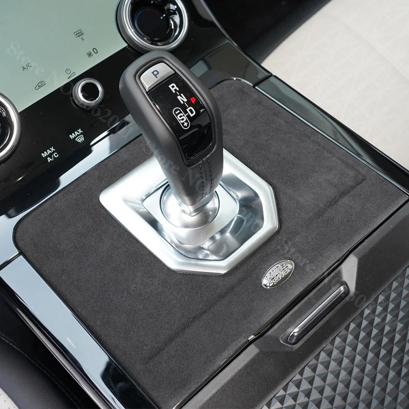 For Land Rover Range Rover Evoque 2019-2022 Suede Leather Gear Shifter Trim Cover Wear-proof Shift Console Protector Accessories - view 2