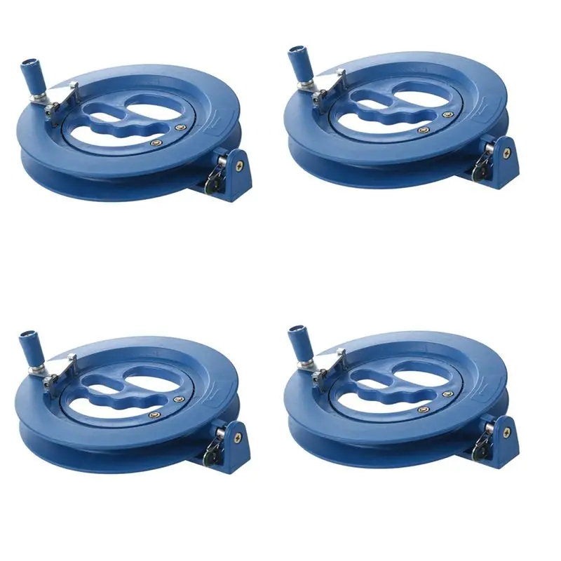 

4X Kite Tool Ballbearing Blue Plastic Reel Line Winder New