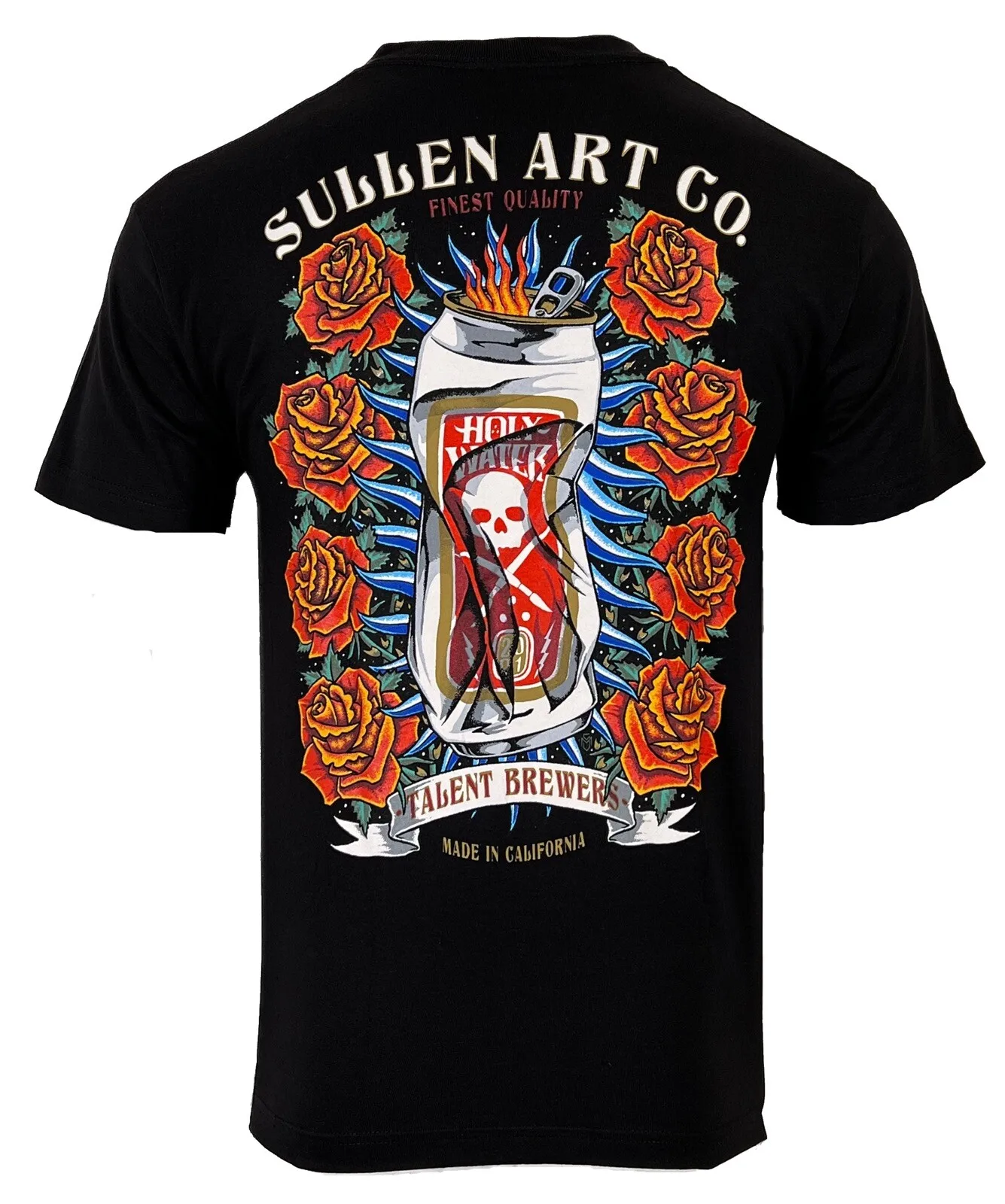 Sullen Men's T-shirt HOLY WATER Tattoos Urban Design Premium Quality
