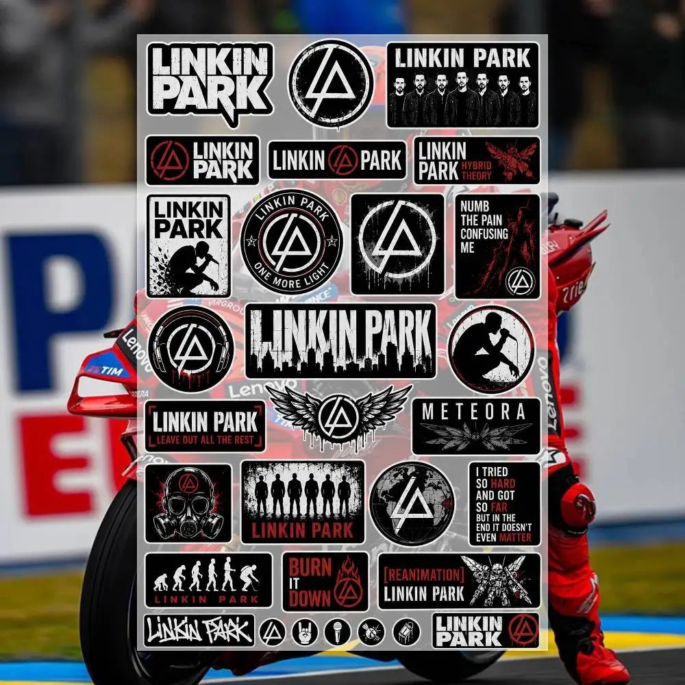 L-Linkin Park  Decal Set High Quality Printed and Cut Stickers Motorcycle Sticker
