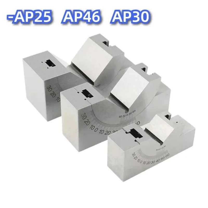 Suitable for AP25 AP30 AP46 Adjustable Angle Gauge V Block 0 To 90 Degree Adjustable Micro Gauges Measuring Tools