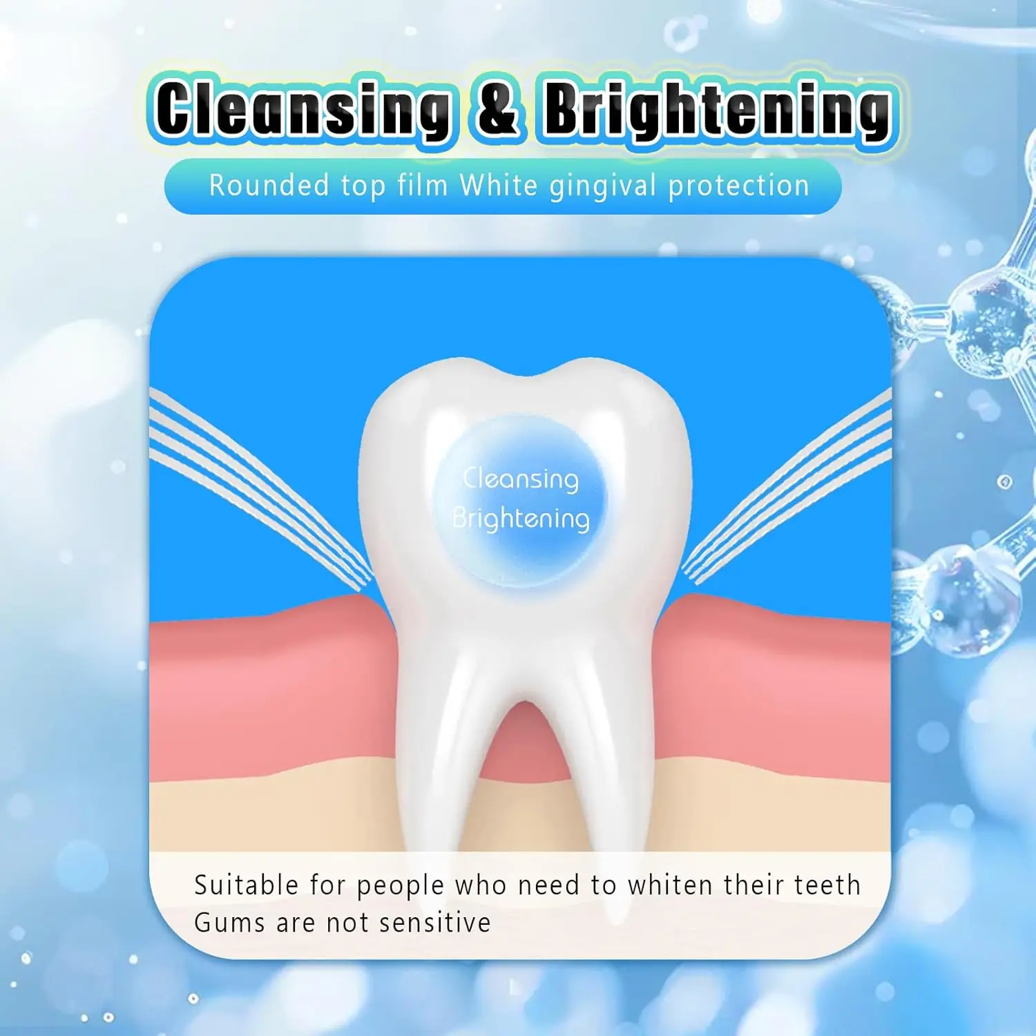 4 Pcs For Laifen Full Range Replacement Electric Toothbrush Heads Cleansing & Brightening Type / Sensitive Type