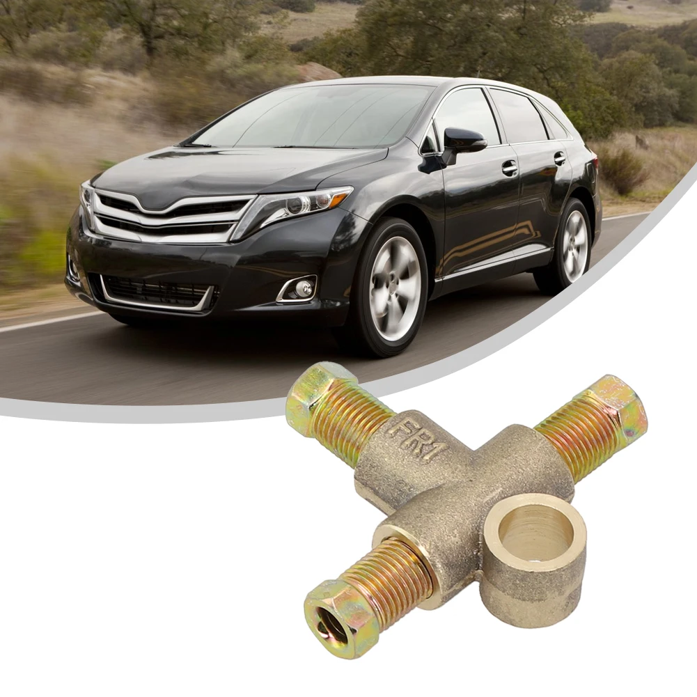High Quality Replacement Useful Brake Pipe Fittings Tee With 3 Male Nuts 3 Way Long Union UNF 24 TPI 3/16 Pipe 3/8\\\