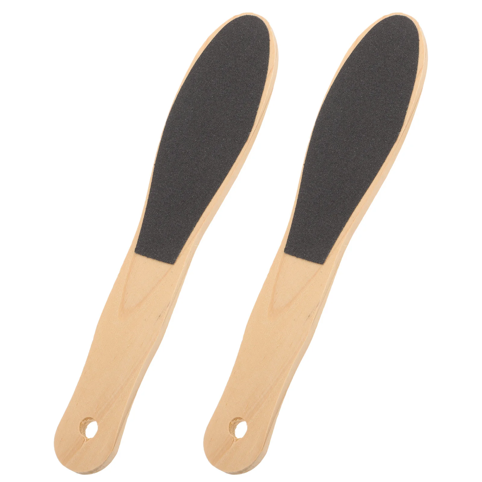 

2pcs Foot File Dead Skin Remover Callus Removal Rub Foot Sole Exfoliator Pedicure Supplies for Women Men Adults (Wood Color)
