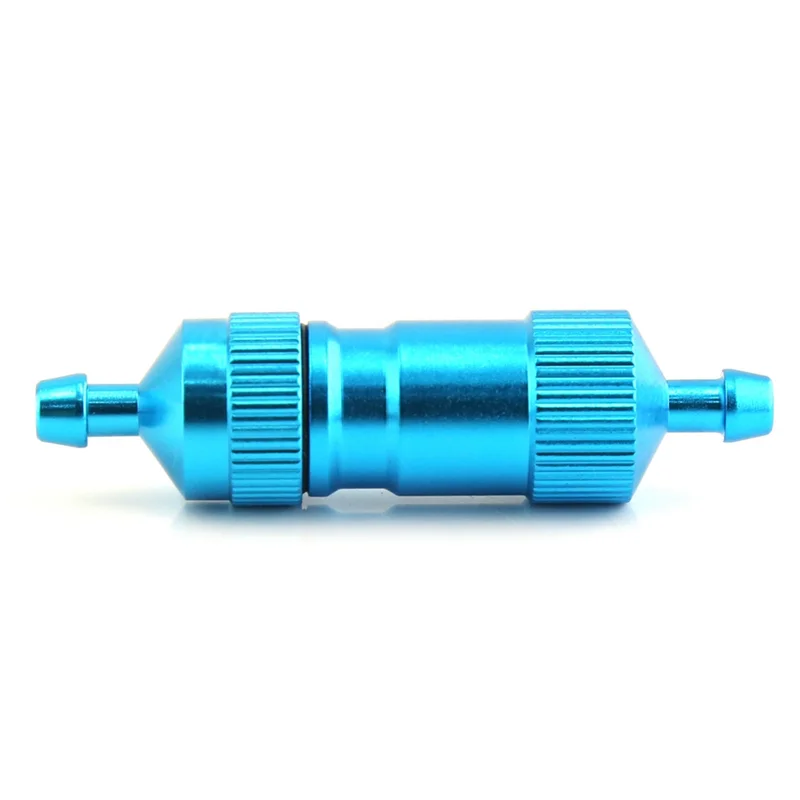 Grand filtre à carburant de haute précision, D4.5XD3XL laqué mm, 3mm, carburant RC, accessoires précieux pour avion Jane, avion, voiture, bleu