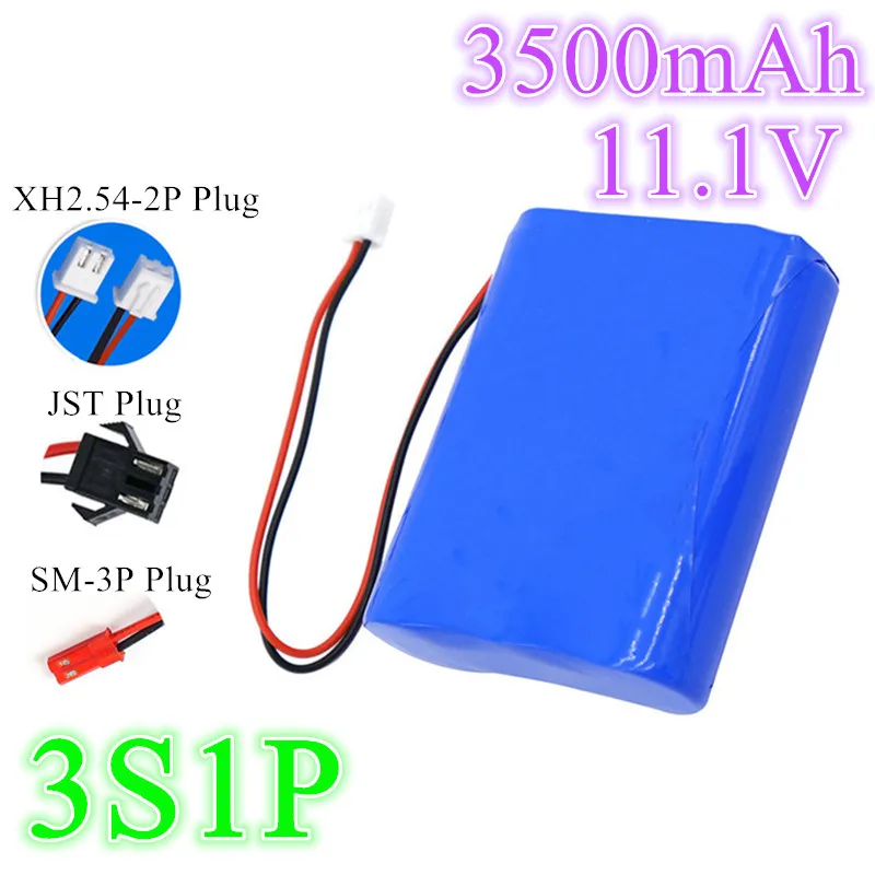 1 Pcs 100% New High Quality 3s1p 11.1V 3500mAh Rechargeable Lithium-Ion Battery with 5a Bms for Backup Power Ups CCTV Camera Etc