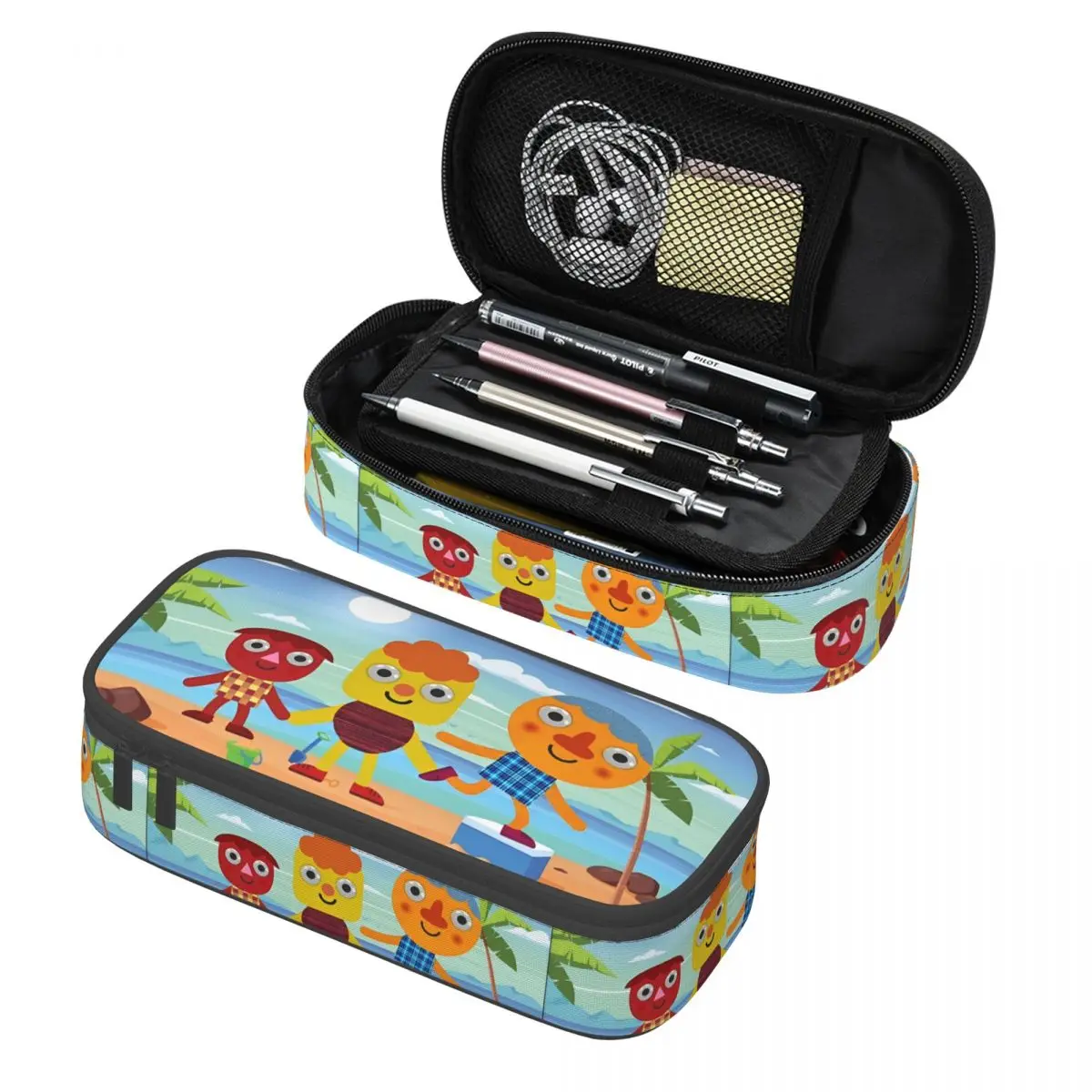 

Noodle & Pals Micro Super Simple Pen Box Double Layer Large-capacity Office Supplies Pencil Bag Gift