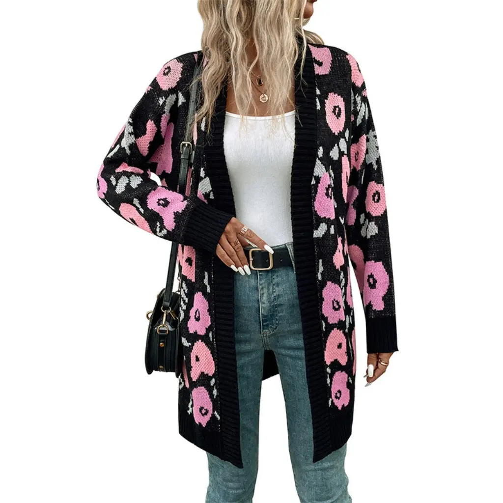 秋のレディースカジュアルカーディガンセーター、ヨーロッパとアメリカのスタイル、独立系ストアからの卸売