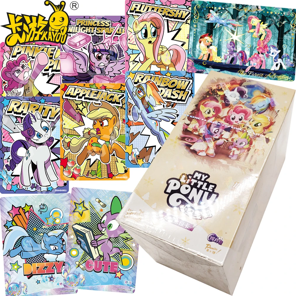 New Kayou Original My Little Pony Collection Cards for Kids Twilight Sparkle Circus Themed Cute Cartoon Animated Cards Fun Gifts