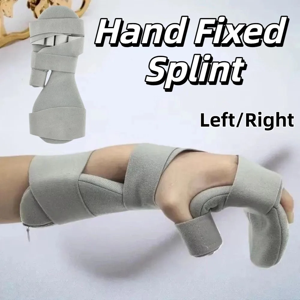Supporto per tutore per mano traspirante Regolazione multilivello Vestibilità comoda Stecca fissa per mano Supporto per pollice Poggiapolsi Supporto per polso