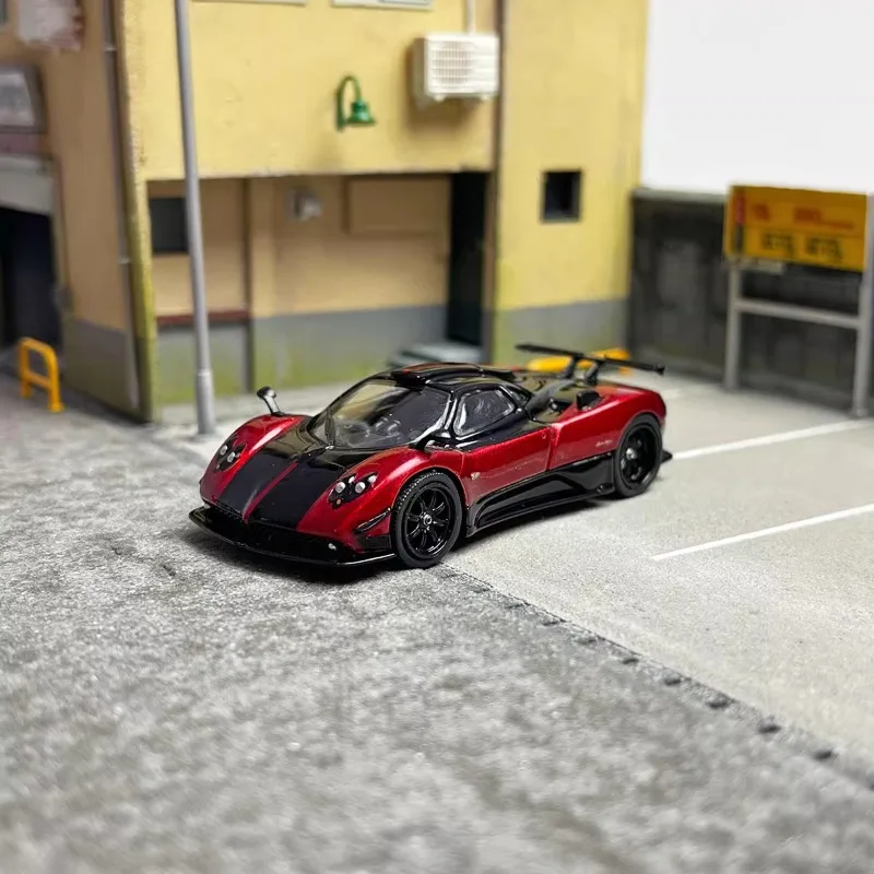 Diecast 1/64 Size Pagani Model Car Pagani Zonda Cinque Alloy Model Toys for Boys Collection Display Hobby Original Box