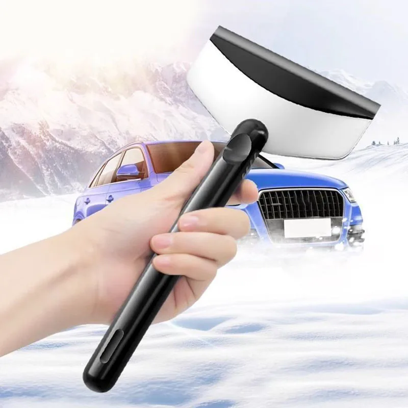 Stainless Steel Car Windshield Ice Scraper Snow Removal Shovel Defrosting Ice Scraper Tool Glass Snow Removal Tools