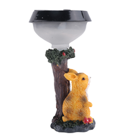 Customer Favorite LED Solar Light  Resin Figurine Light Outdoor Garden Lawn Lamp Yard Art Ornaments Elf Animal Cute Decora