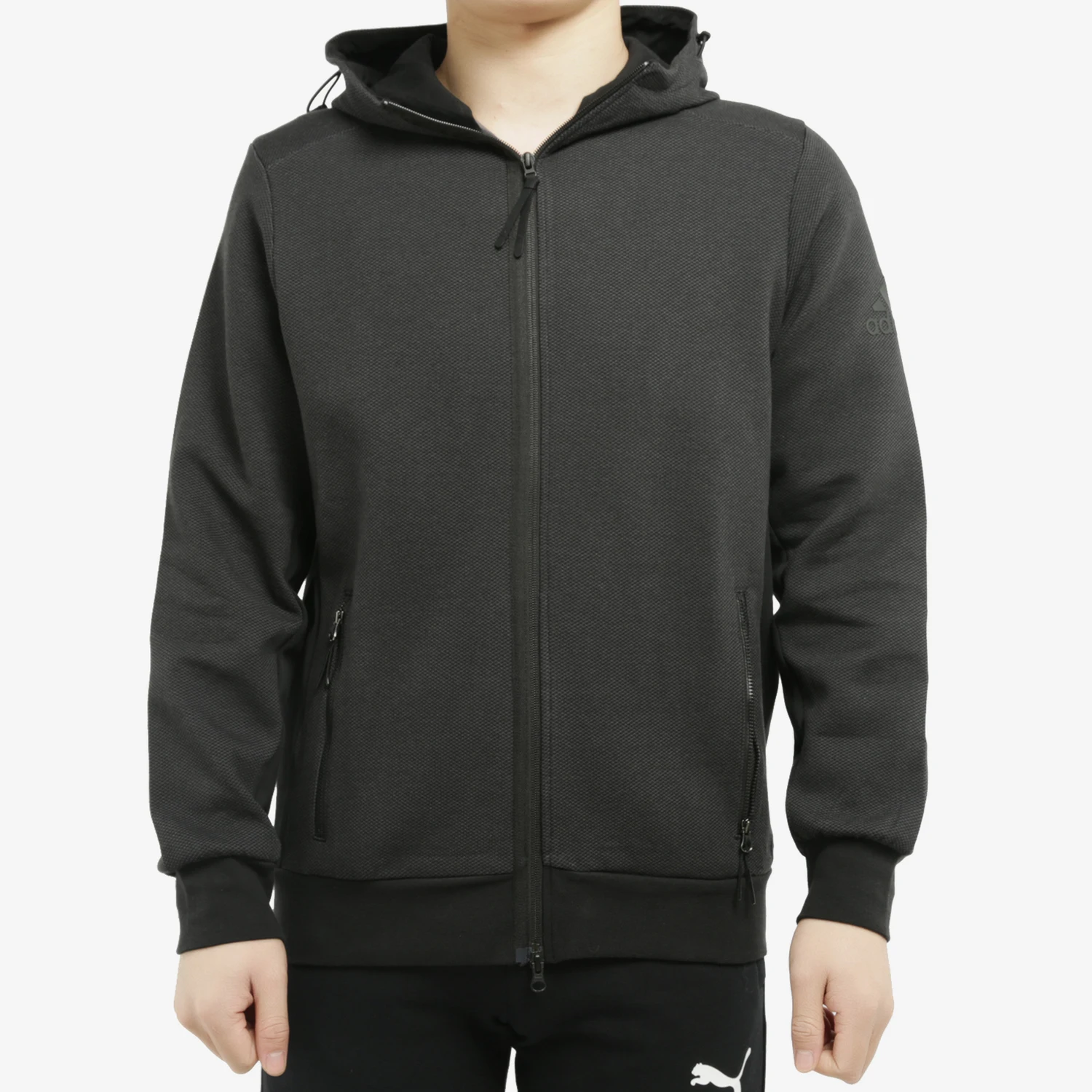 adidas-genuine-spring-hooded-sports-men's-knitted-jacket-jacket-dw4590
