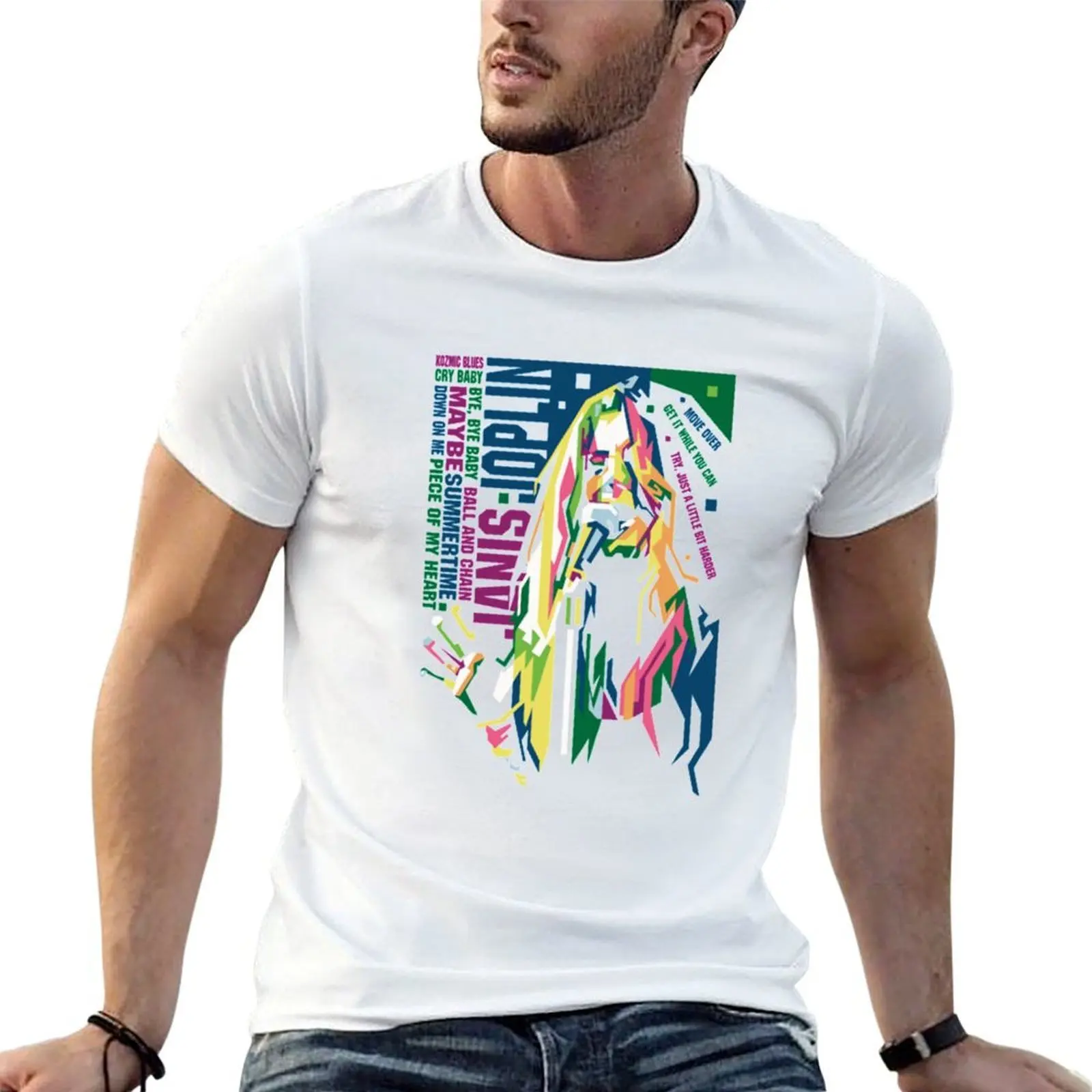 Janis-Joplin T-Shirt summer shirt valentines boutique clothes mens clothes