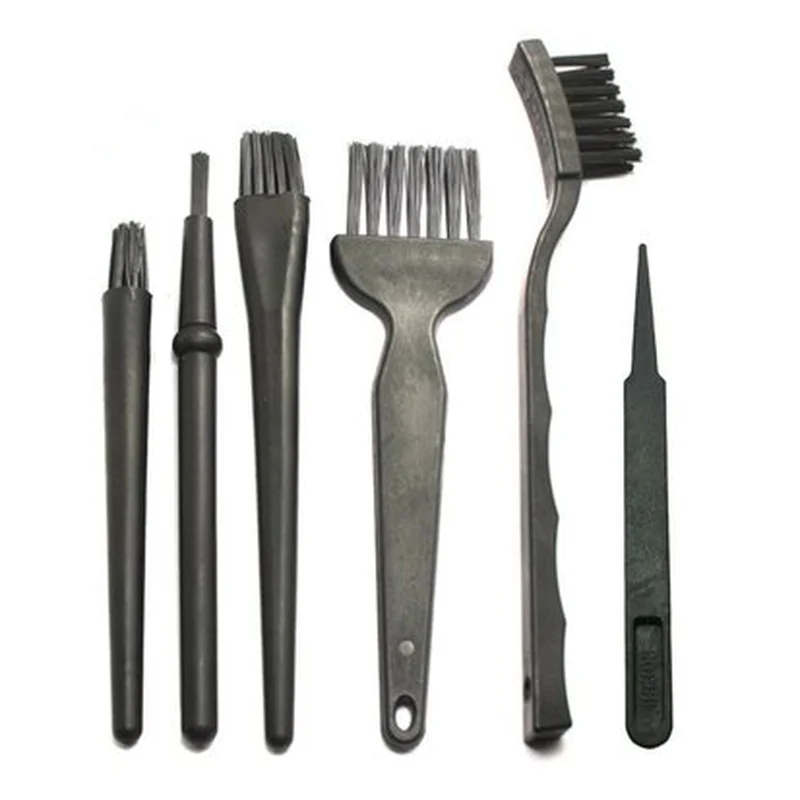 6pcs Anti-static Keyboard Cleaning Brush Kit Laptop PC Mainboard Computer Dust Remover Brushes Tools Electronic Care Accessories