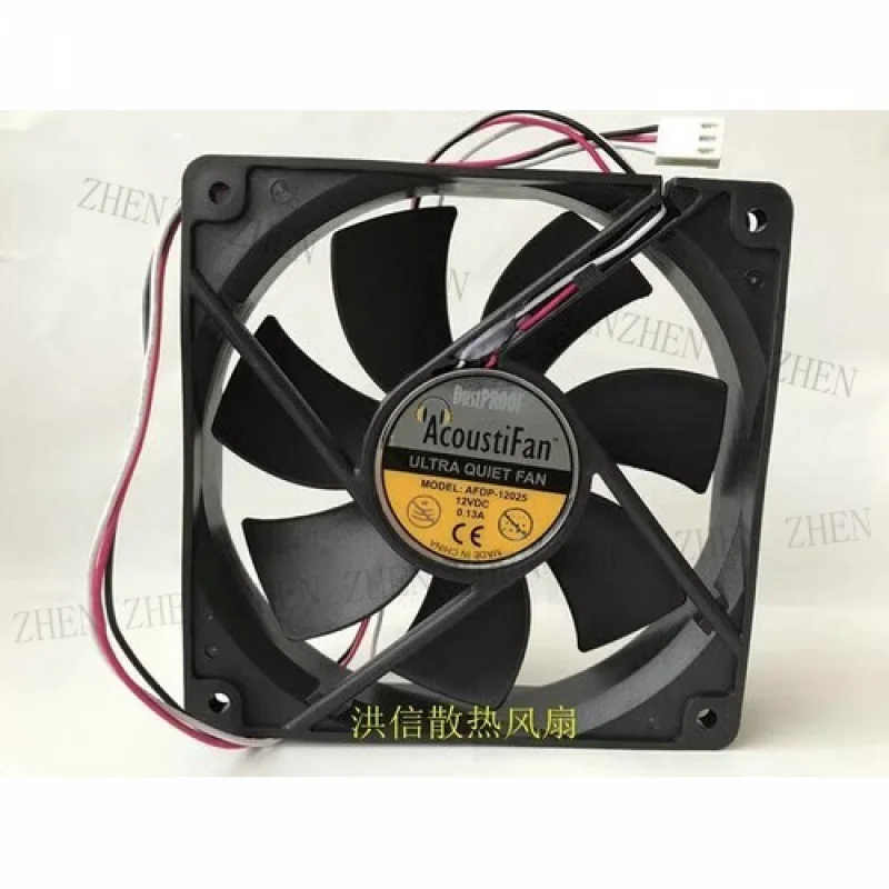 

Y 1 шт. AFDP-12025 DC12V 0,13A 120*120*25 мм 12 см для бесшумного охлаждающего вентилятора