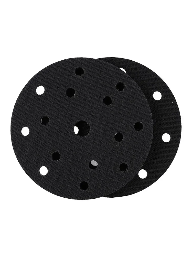 6inch 15 Holes Sponge Interface Pad Hook & Loop Sanding Disc Sander Backing Pad Contour Conforming Foam Enhanced Abrasive Cut