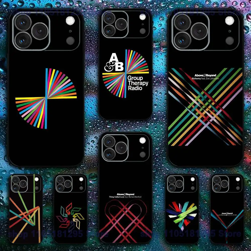 

Above And Beyond DJ Phone Case For iPhone 17,16,15,14,13,12,11,XR,Pro,XS,Max,XR,Plus,Mini Soft Silicone Black Shockproof