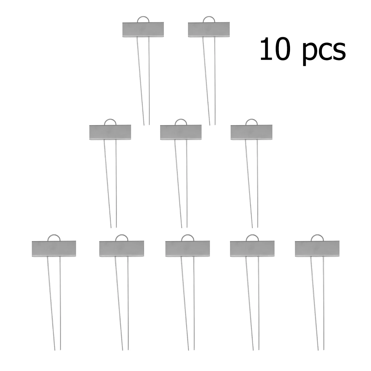 

10pcs Metal Plant Labels Stainless Steel Garden Tags Waterproof Durable Markers For Flower Pots Nursery Yard Gardening