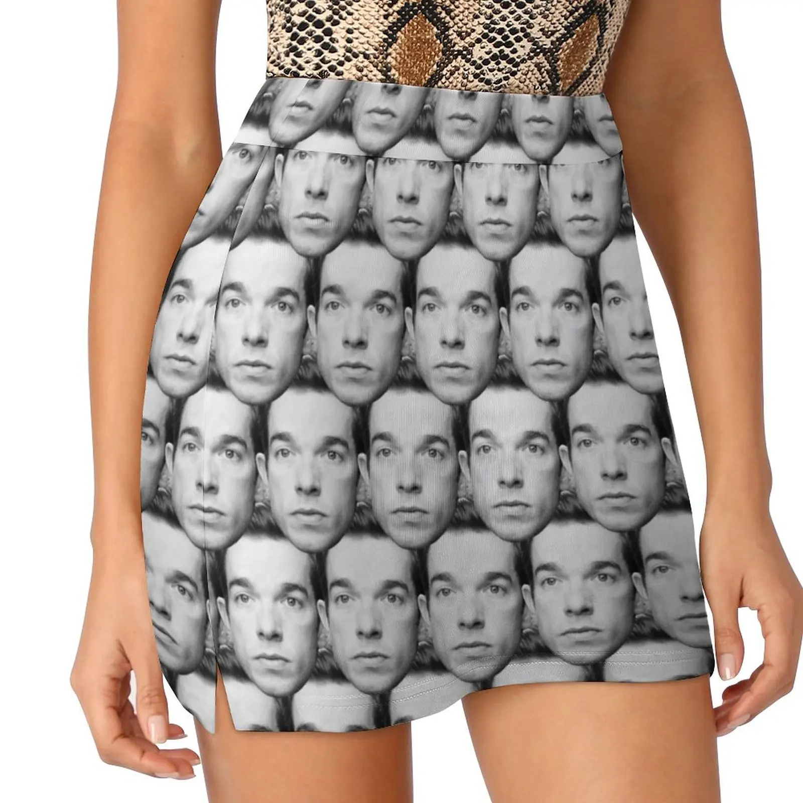 

John Mulaney Collage Mini Skirt new in clothes skirts for women Woman short skirt korean fashion