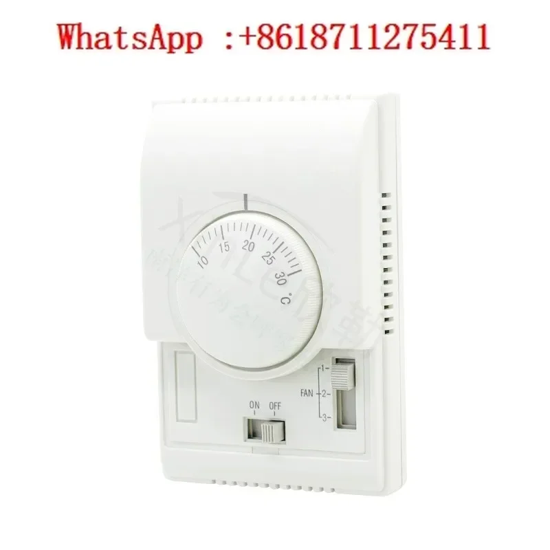 

Central air conditioning thermostat T6373A1108 three speed switch panel fan coil unit controller