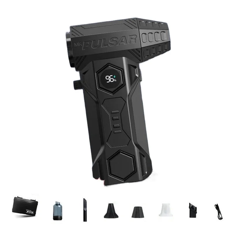 

AU633-воздуходувка Turbo Jet Мощный для автомобиля Мини-вентилятор с вакуумным комплектом Бесщеточный двигатель Air Up