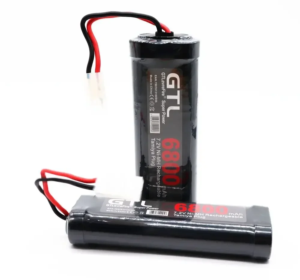 100% Neue Original 7,2 V Batterie 6800mah Ni-mh Batterien Pack Für RC Auto LKW Buggy Boot Tank Ni-mh Baterias Grau Abendessen Le