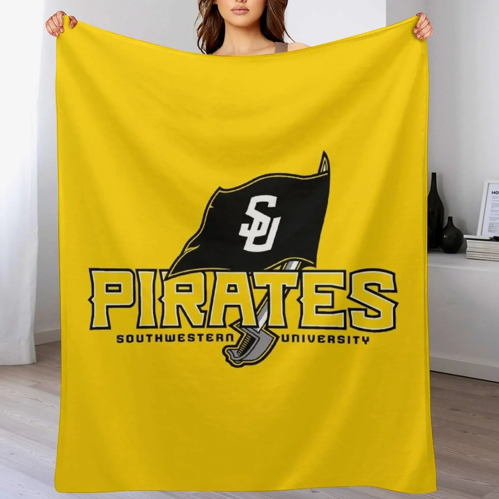 Southwestern University Throw Blanket Anti Shedding Soft Fuzzy Blanket for Home