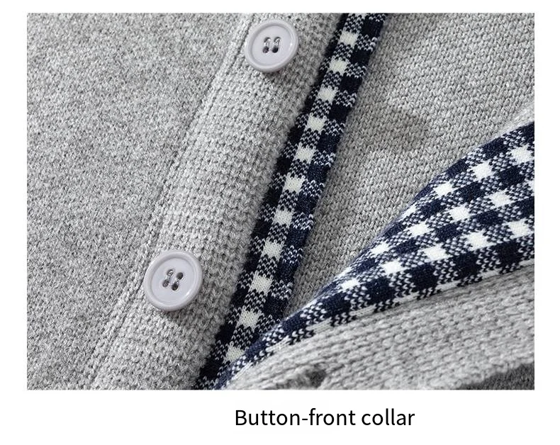 Hochwertiger Herren-Strickcardigan mit Langen Ärmeln, Rundhals und Knöpfen, Herbst-Winter Neue Cardigan-Jacke, Modische Vielseitige Herrenbekleidung – Detail 11