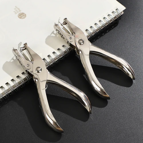 Perforadora de hojas sueltas de un solo orificio de papel de 3mm/6mm perforadora de papel perforadora de Metal