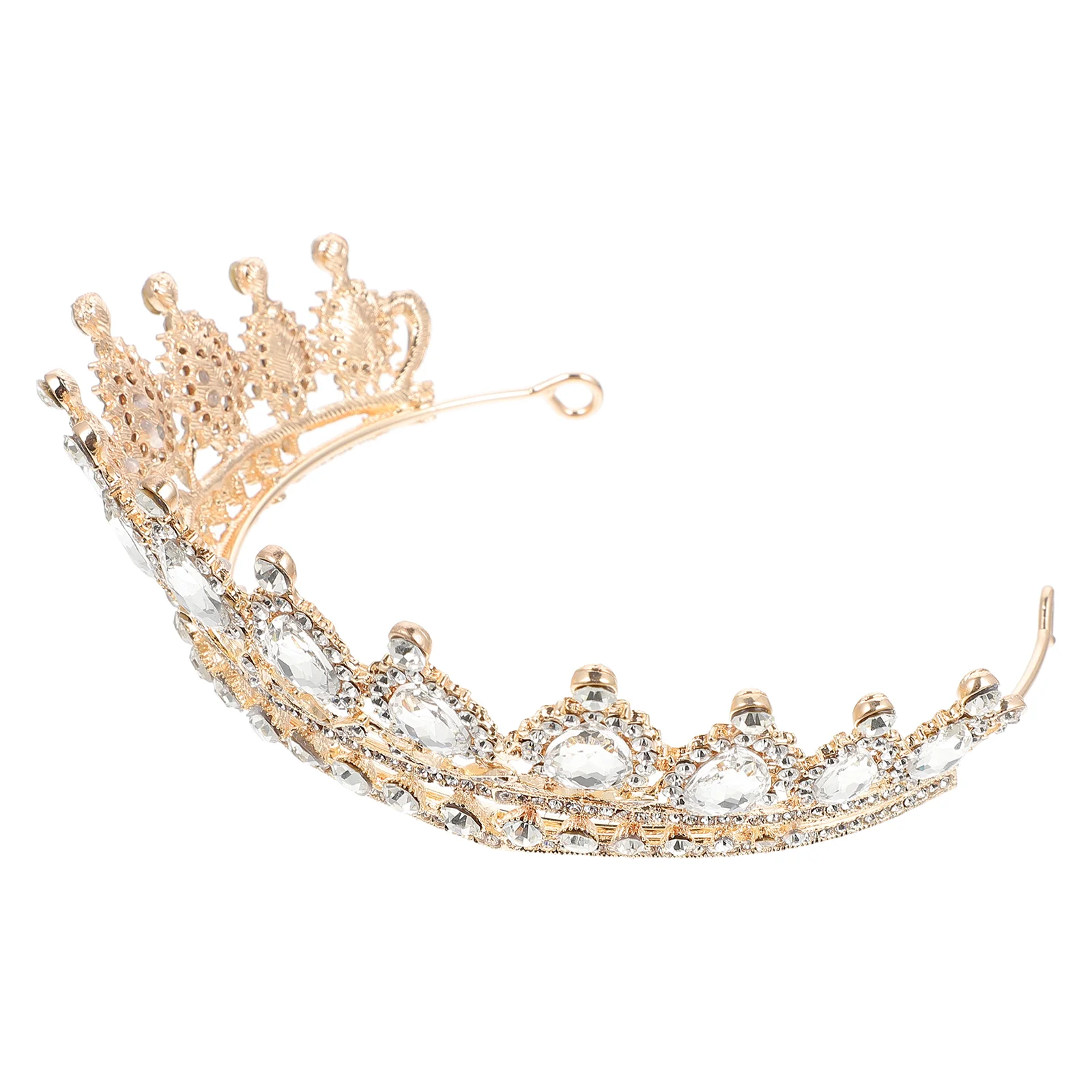 

Bridal Tiara Exquisite Detail Headpiece Simple Wedding Dress Hair Decor Alloy Women Accessory Shiny Crown Carnival