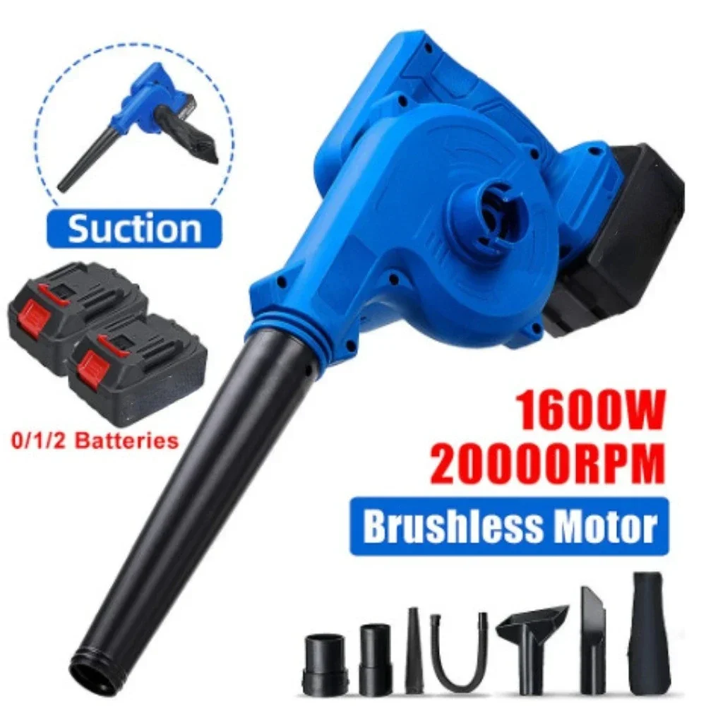 

21V Cordless Electric Air Blower Vacuum Clean Air Blower for Leaf Dust Blowing Dust Computer Collector Handheld Power Tool