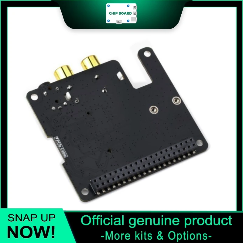 

Waveshare PCIe M.2 NVMe HAT для Raspberry Pi, поддержка аудио I2S, разъемы для наушников 3,5 мм и RCA, установка Plug-and-Play