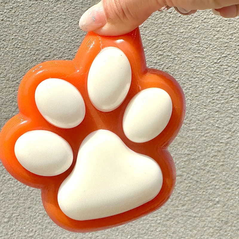 1 szt. Bardzo duża Fidget w kształcie pazura kota w kolorze karmelowym