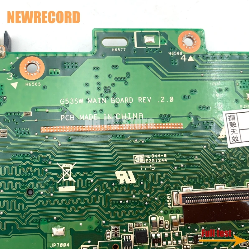 Imagem -04 - Placa-mãe do Portátil Asus G53sw 60-n3hmb1200 69n0ktm12c09 Hm65 Ddr3 Entalhes Ram Teste Completo