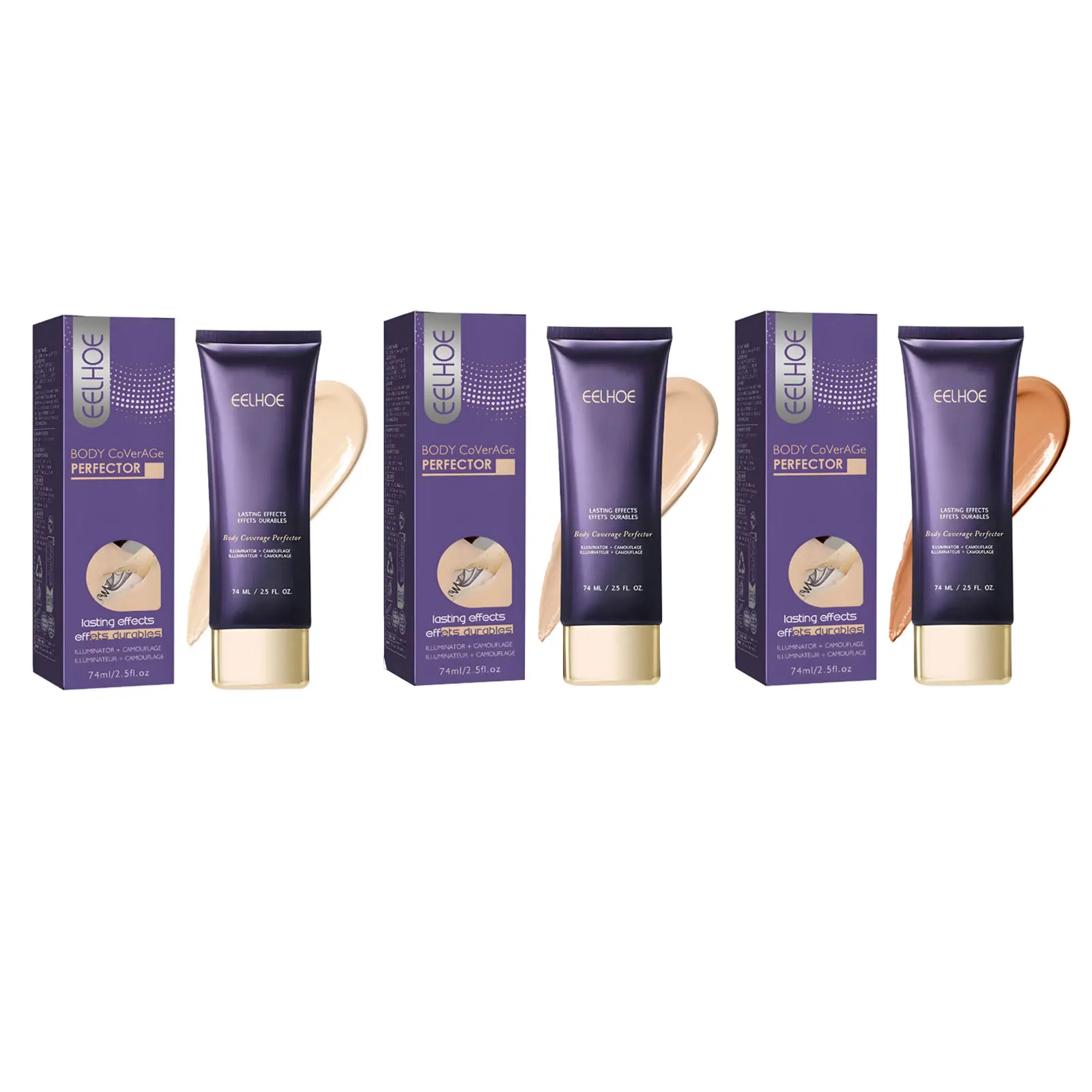 EELHOE Body Concealer Volledige dekking Vlekkeloze langdurige littekenbedekking Vlekken Natuurlijke afwerking Professionele waterdichte concealer